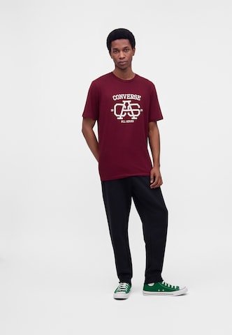 Tricou 'CAS VARSITY' de la CONVERSE pe roșu