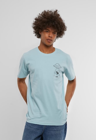 Mister Tee Bluser & t-shirts ' Ufo Drop Tee ' i blå: forside