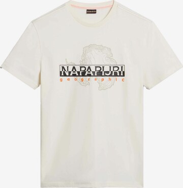 T-Shirt 'Eisberg' NAPAPIJRI en blanc : devant