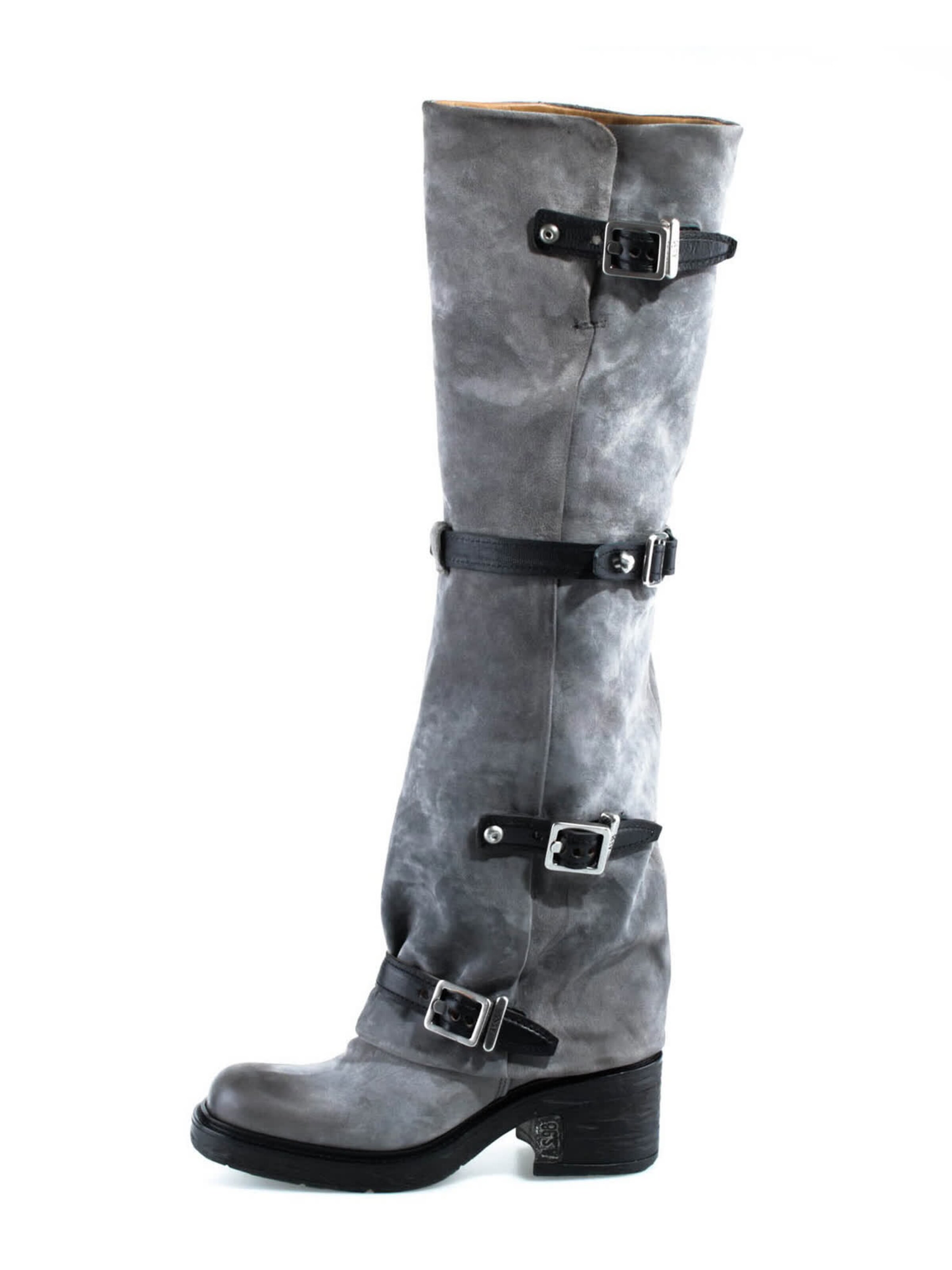 A.S.98 Overknees 'Soren' in Grey: side