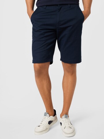 Volcom Normální Chino kalhoty – modrá: přední strana