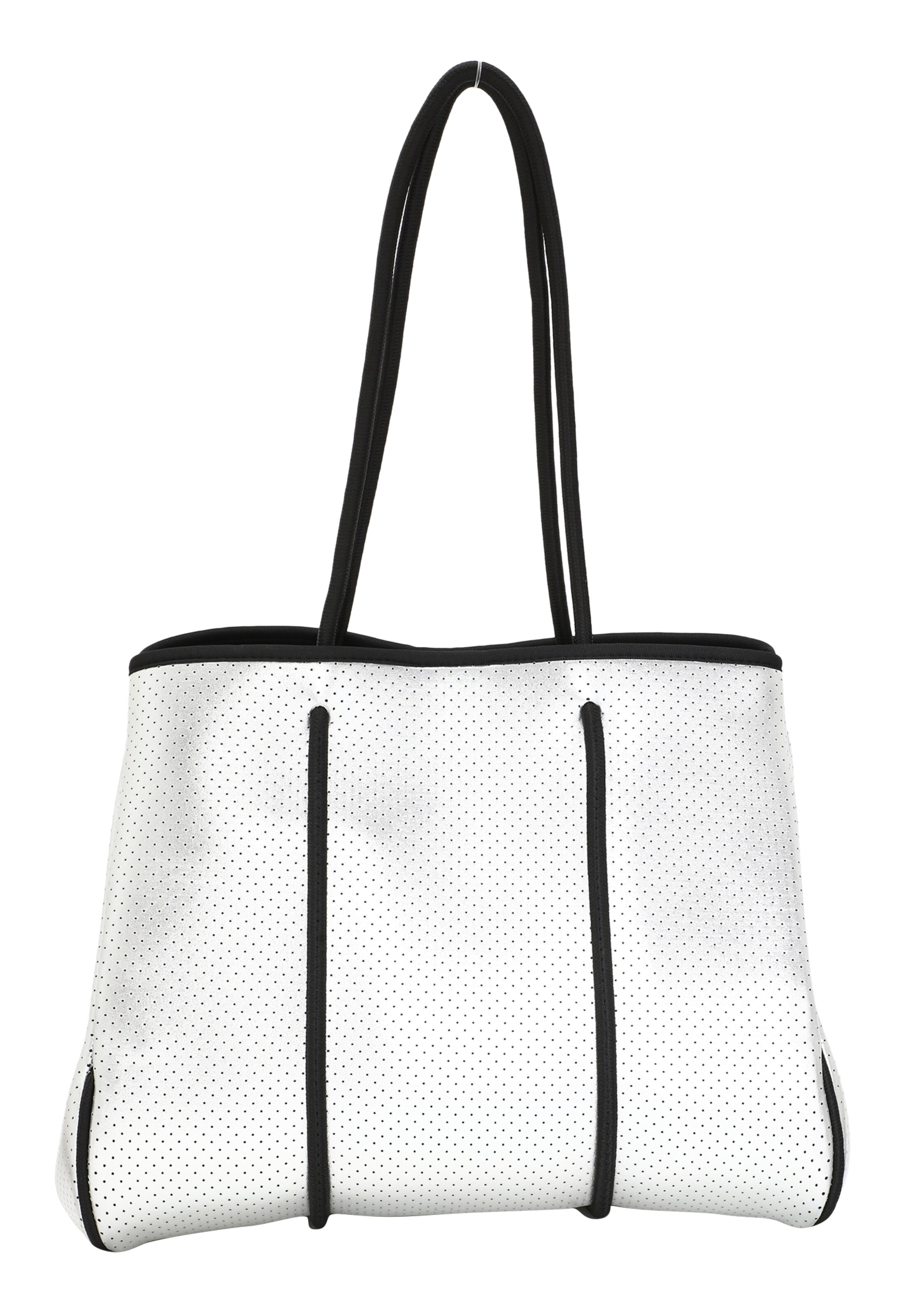 faina Shopper in Silver: front