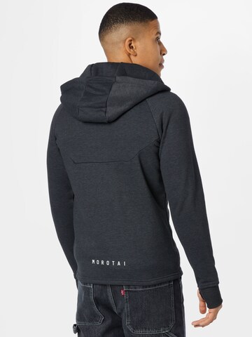 MOROTAI Athletic Zip-Up Hoodie in Grey