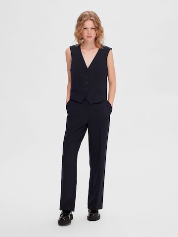 SELECTED FEMME Regular Bügelfaltenhose in Blau