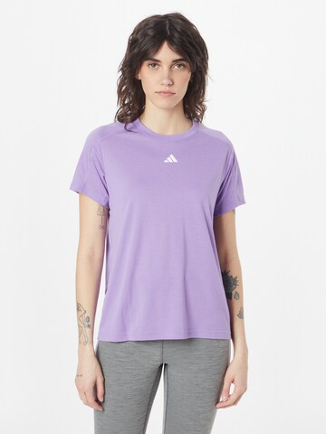 T-shirt fonctionnel 'Train Essentials' ADIDAS PERFORMANCE en violet : devant