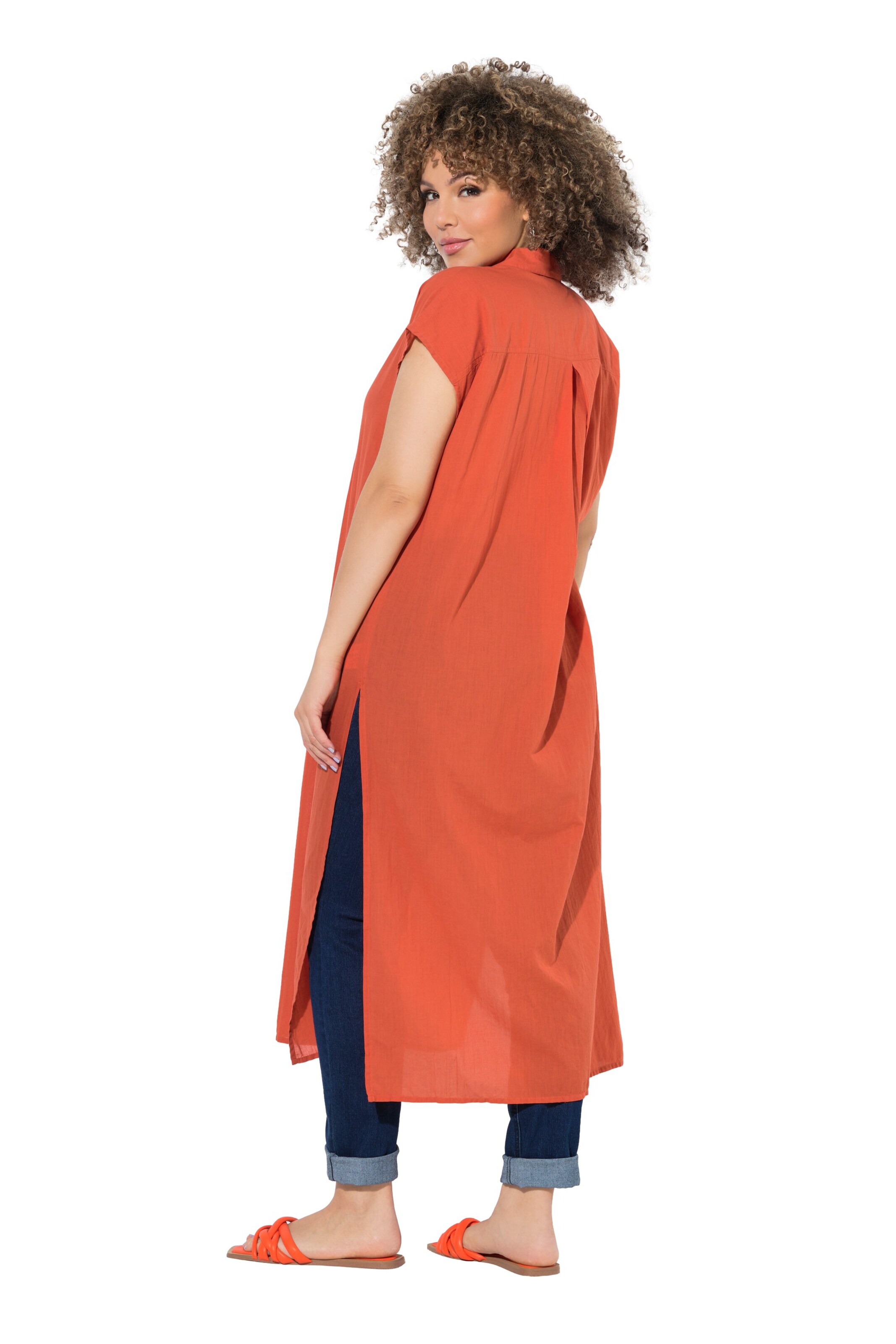 Ulla Popken Blousejurk in Oranje