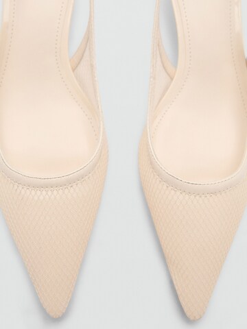 MANGO Slingpumps 'HONEY' in Wit