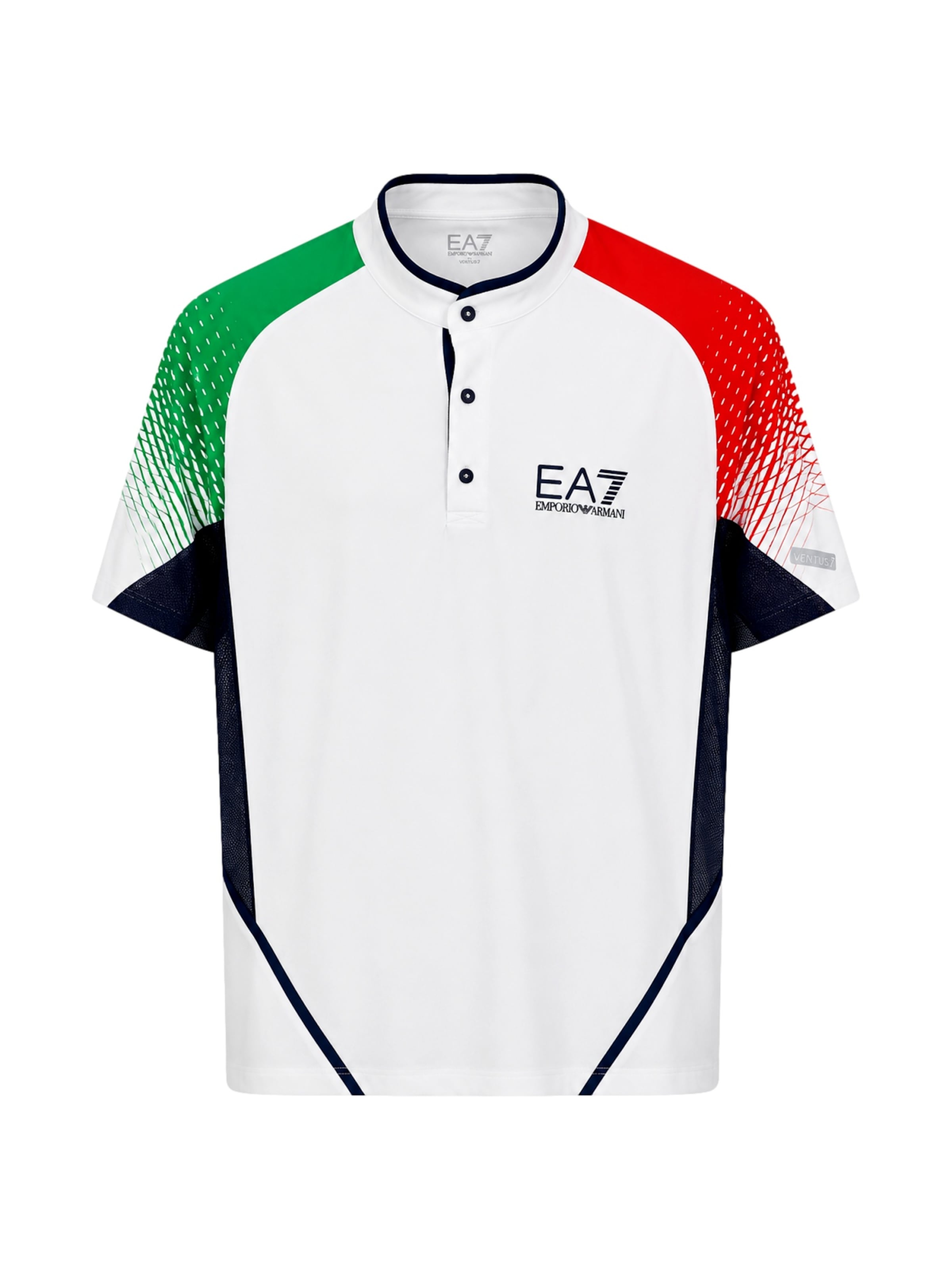 EA7 Emporio Armani Тениска в бяло: отпред