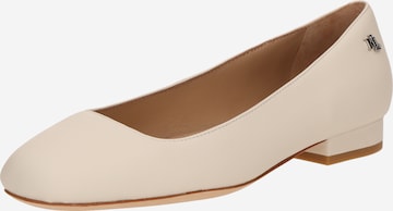 Lauren Ralph Lauren - Bailarina 'EMELLIE' en blanco: frente