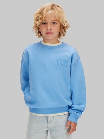 Calvin Klein Jeans Sweatshirt in Blauw: voorkant
