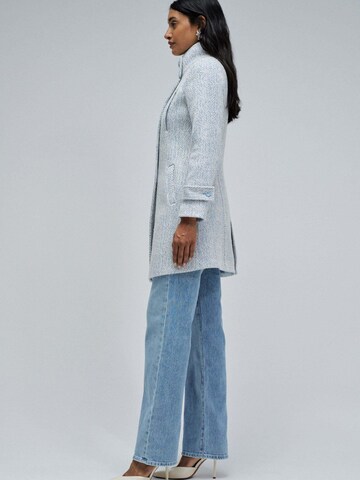 Salsa Jeans Winter Jacket 'Grace Long Woolen Coat' in Blue