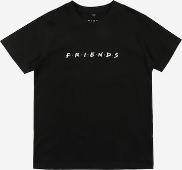 T-Shirt 'Friends' Mister Tee en noir : devant