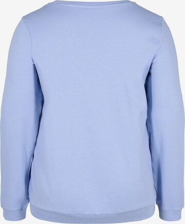 Zizzi Sweatshirt 'Nora' in Blauw