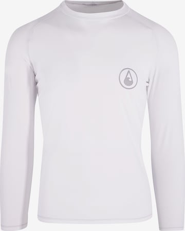 Wave Hawaii Sports Top ' Rash Guard ' in White: front