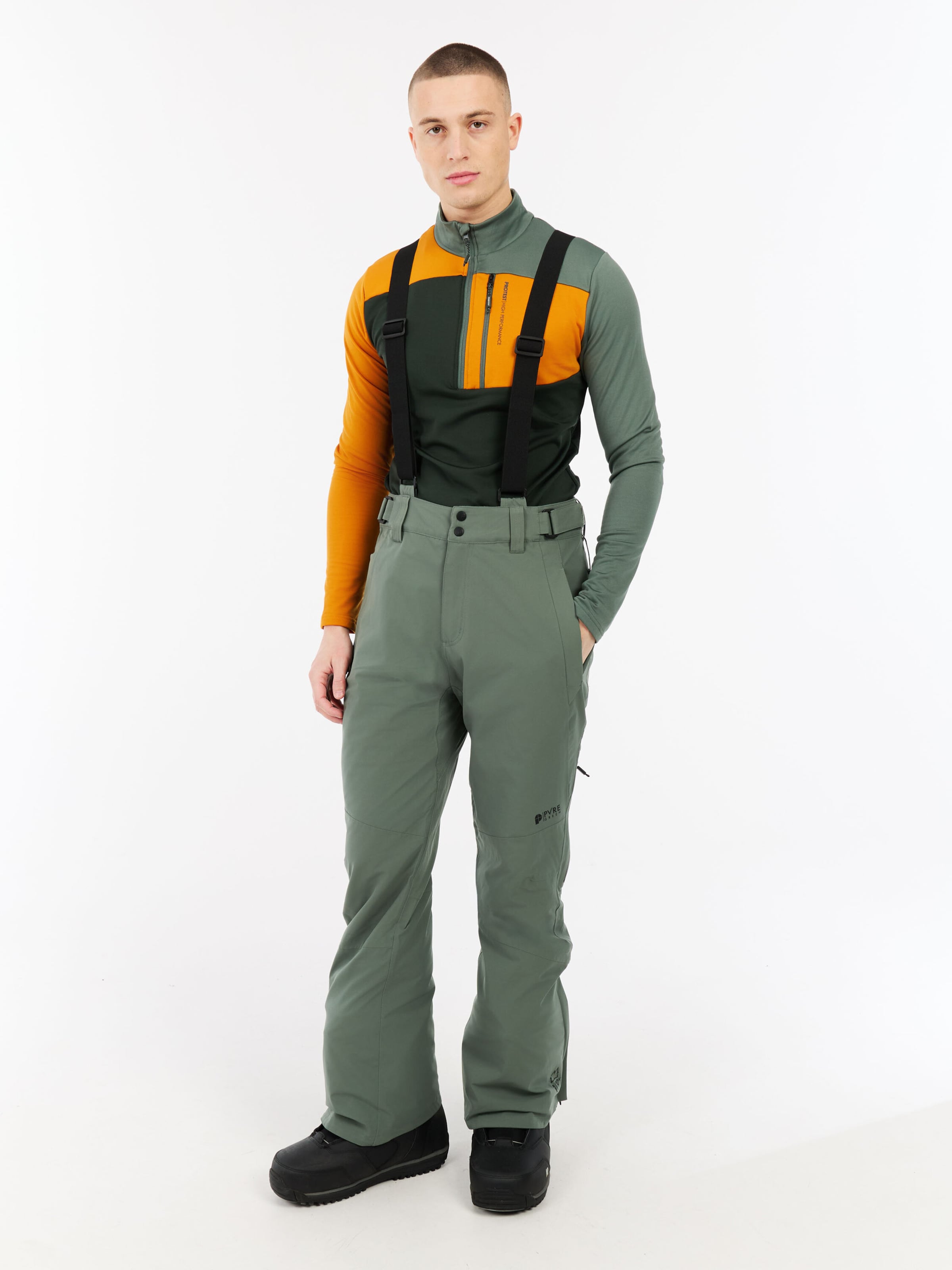 PROTEST Regular Sports trousers 'PRTMIKADO' in Green: front