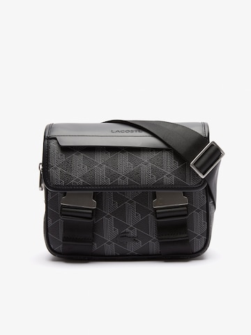 LACOSTE - Mala de ombro 'The Blend' em preto: frente