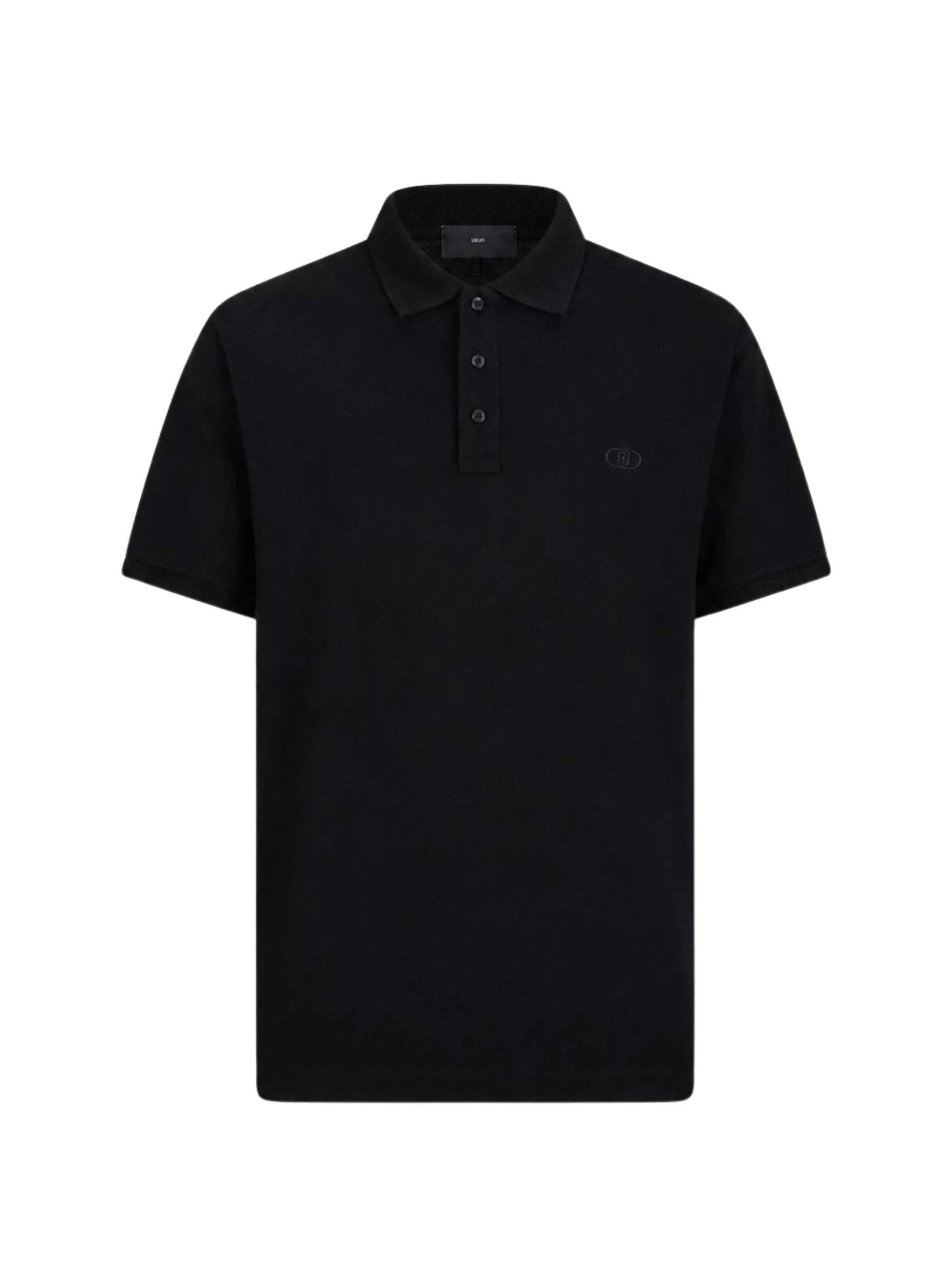 Liu Jo T-shirt 'LIU JO UOMO POLO POLOBORDO POLO' i L i svart, Produktvy