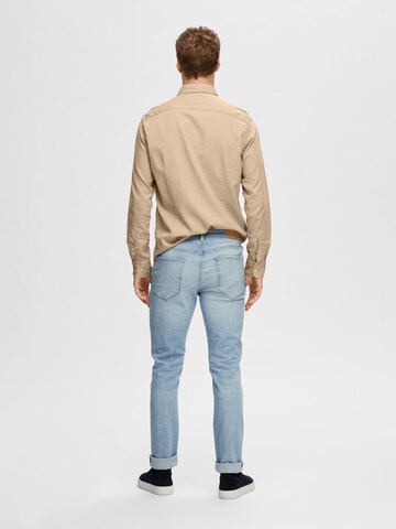 SELECTED HOMME Slimfit Jeans 'LEON' in Blau