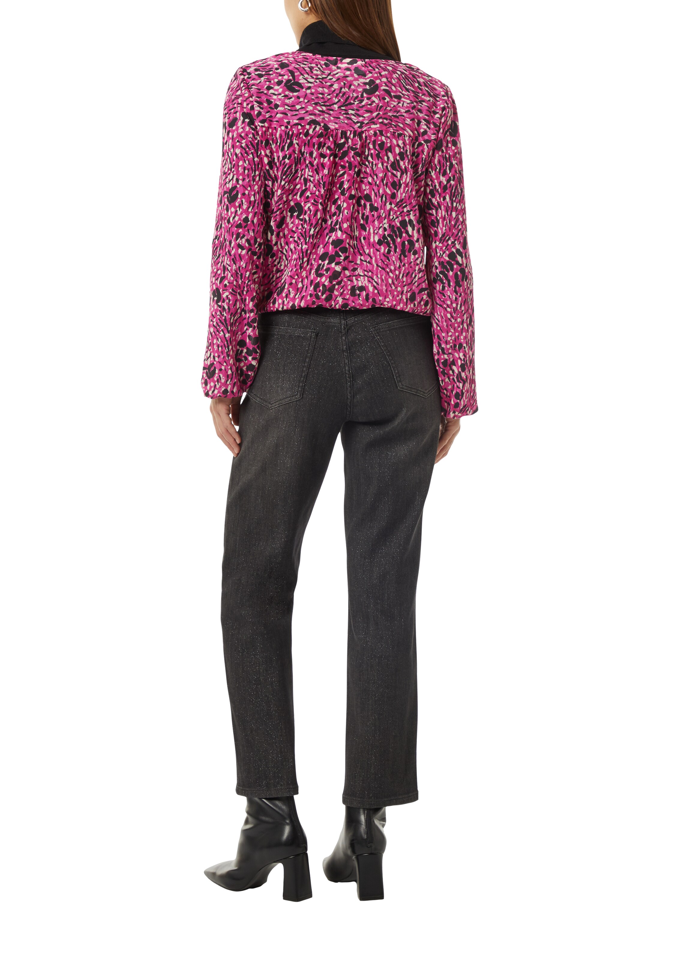 comma casual identity Blouse in Roze: terug