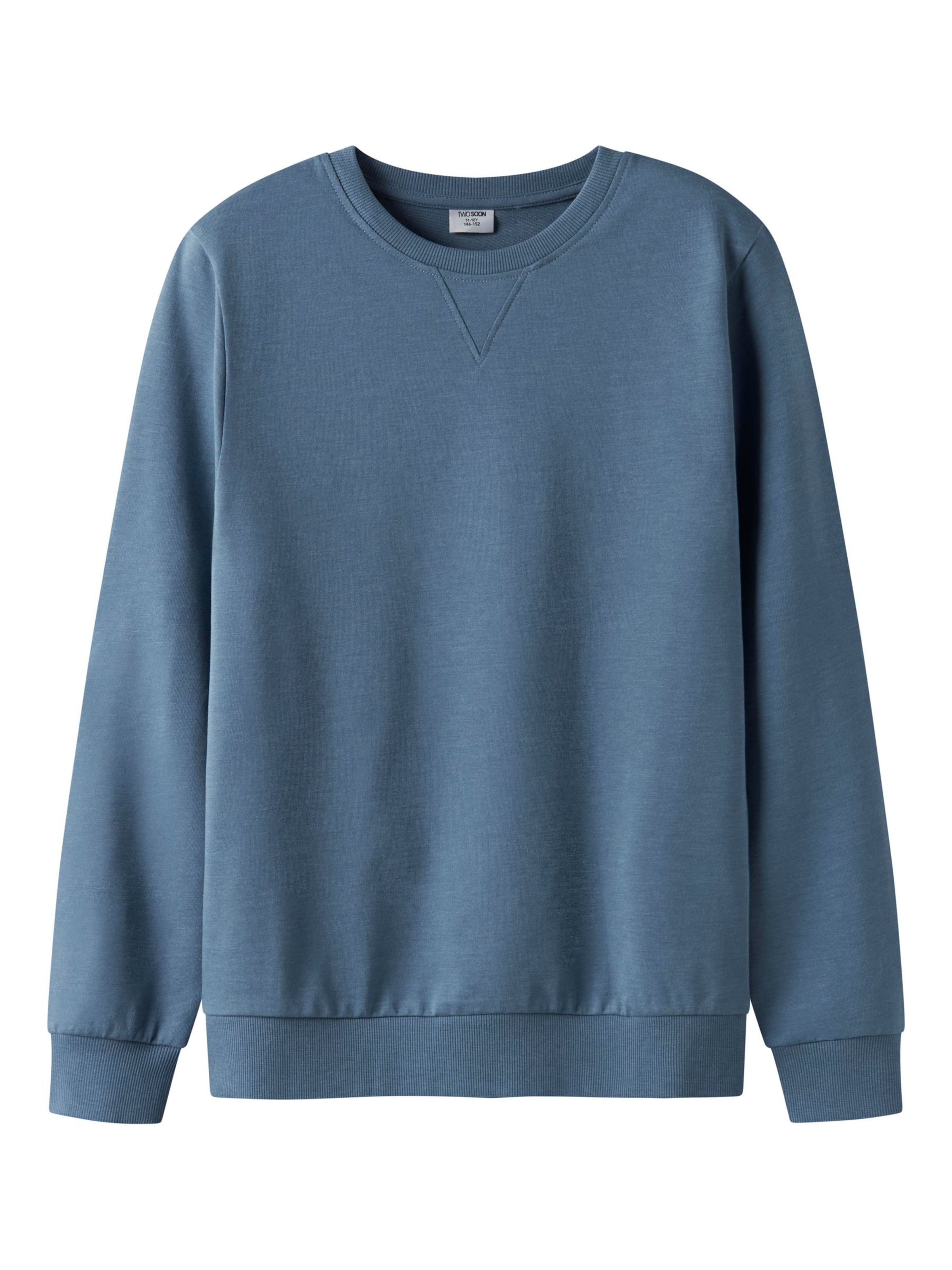 TWO SOON Mikina – modrá: přední strana