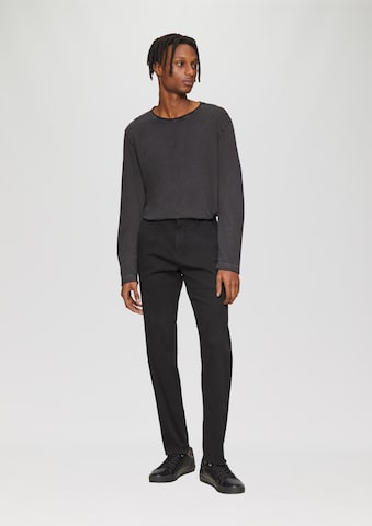 Coupe slim Pantalon QS en noir
