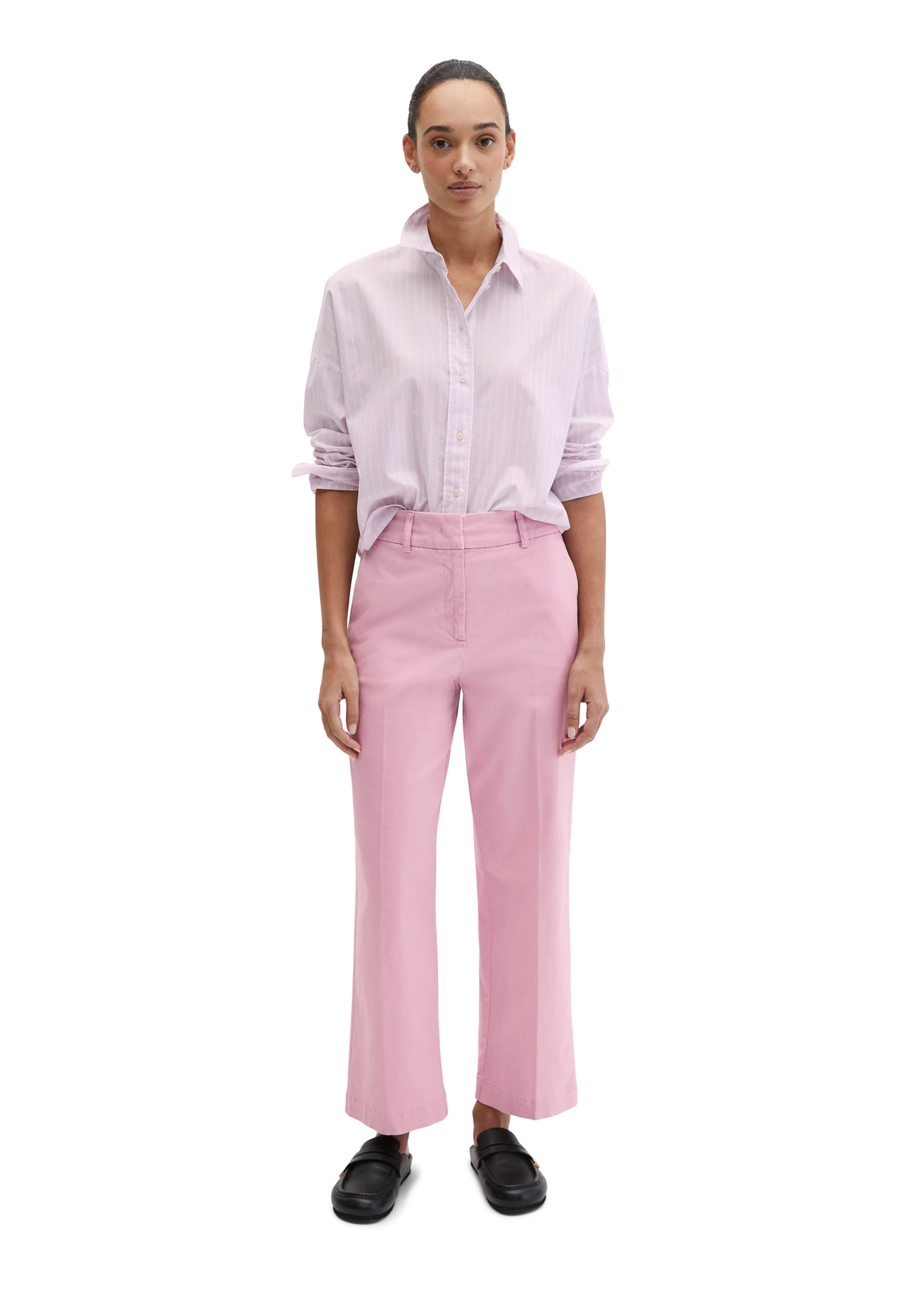 Marc O'Polo Wide leg Broek 'Mea' in Roze