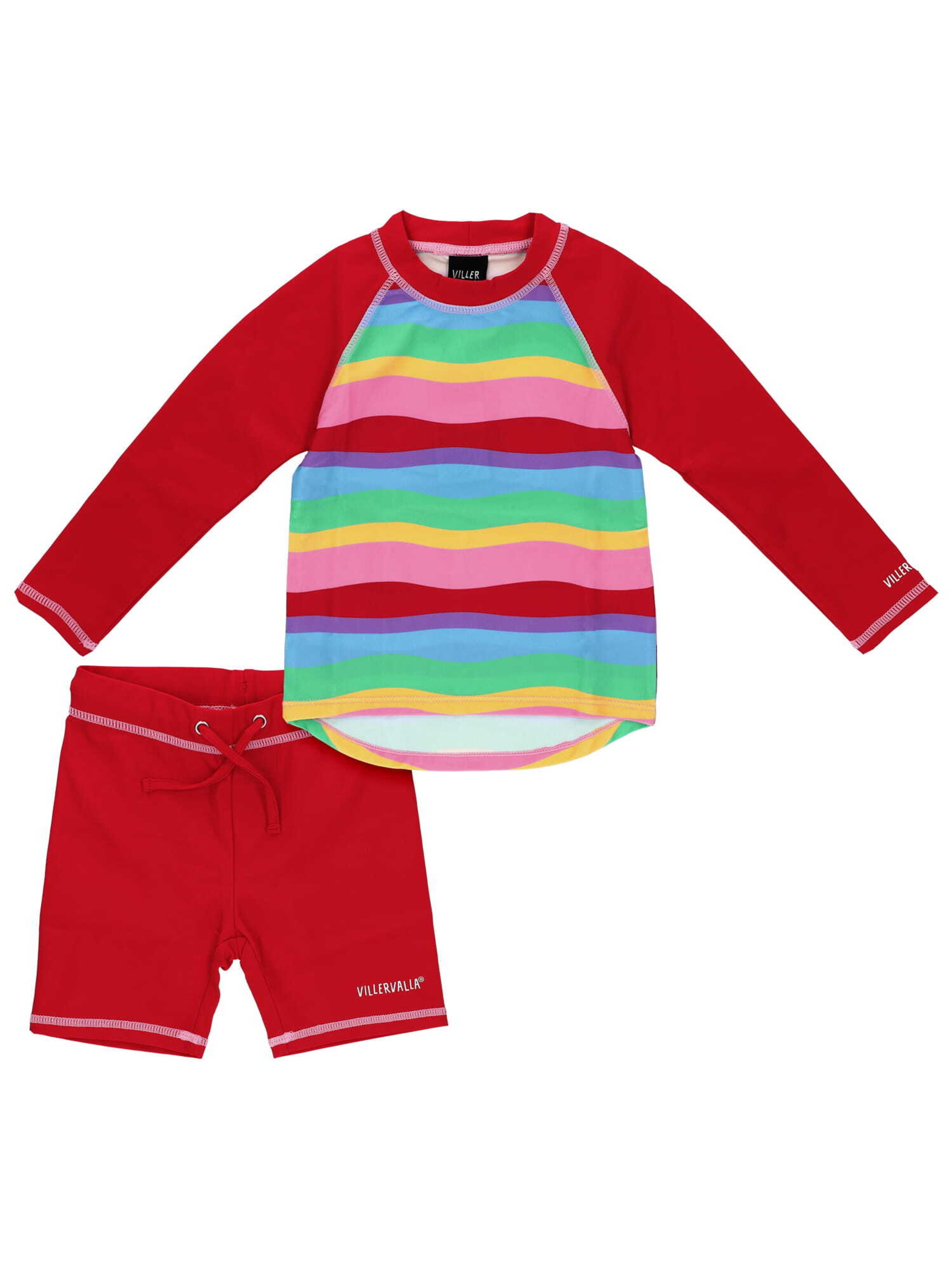 Villervalla Badeanzug in Rot: Vorderseite