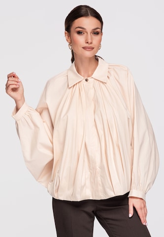 Ombre Blouse in Beige