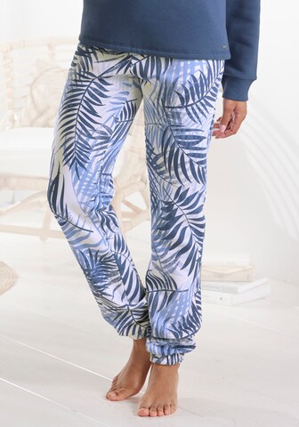Loosefit Pantalon de pyjama LASCANA en blanc : devant