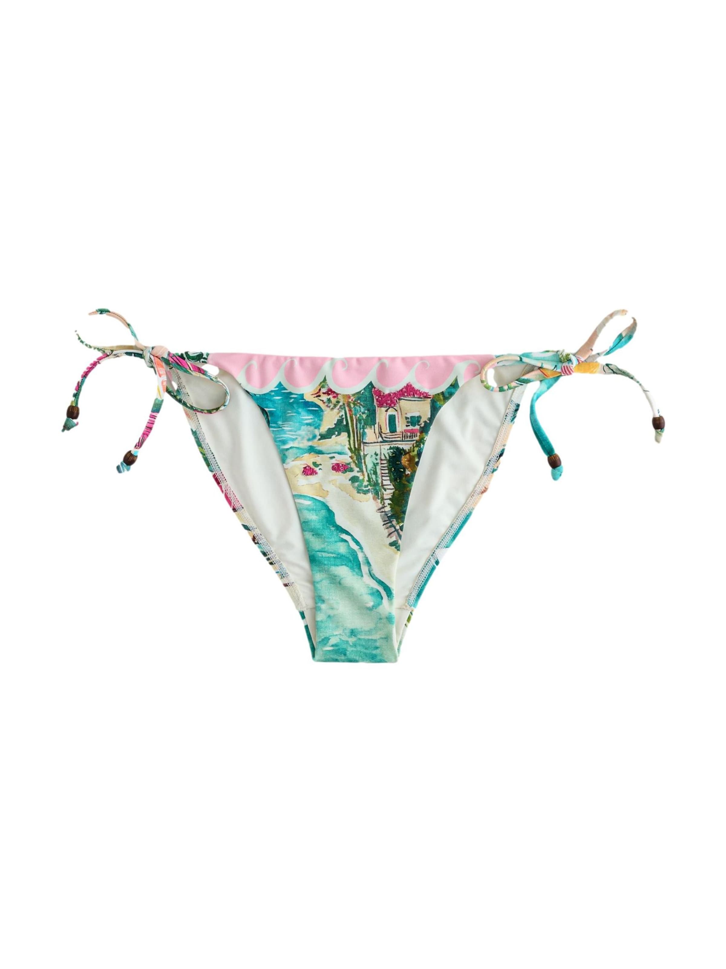 Next Bikinihose in cyanblau / rosa / dunkelpink / weiß, Produktansicht