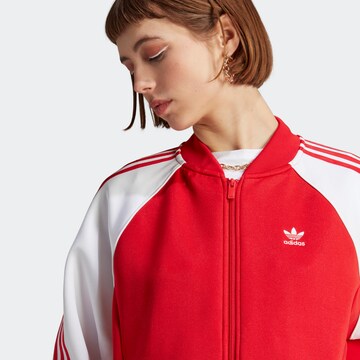 ADIDAS ORIGINALS Sweatvest 'Adicolor Classics' in Rood