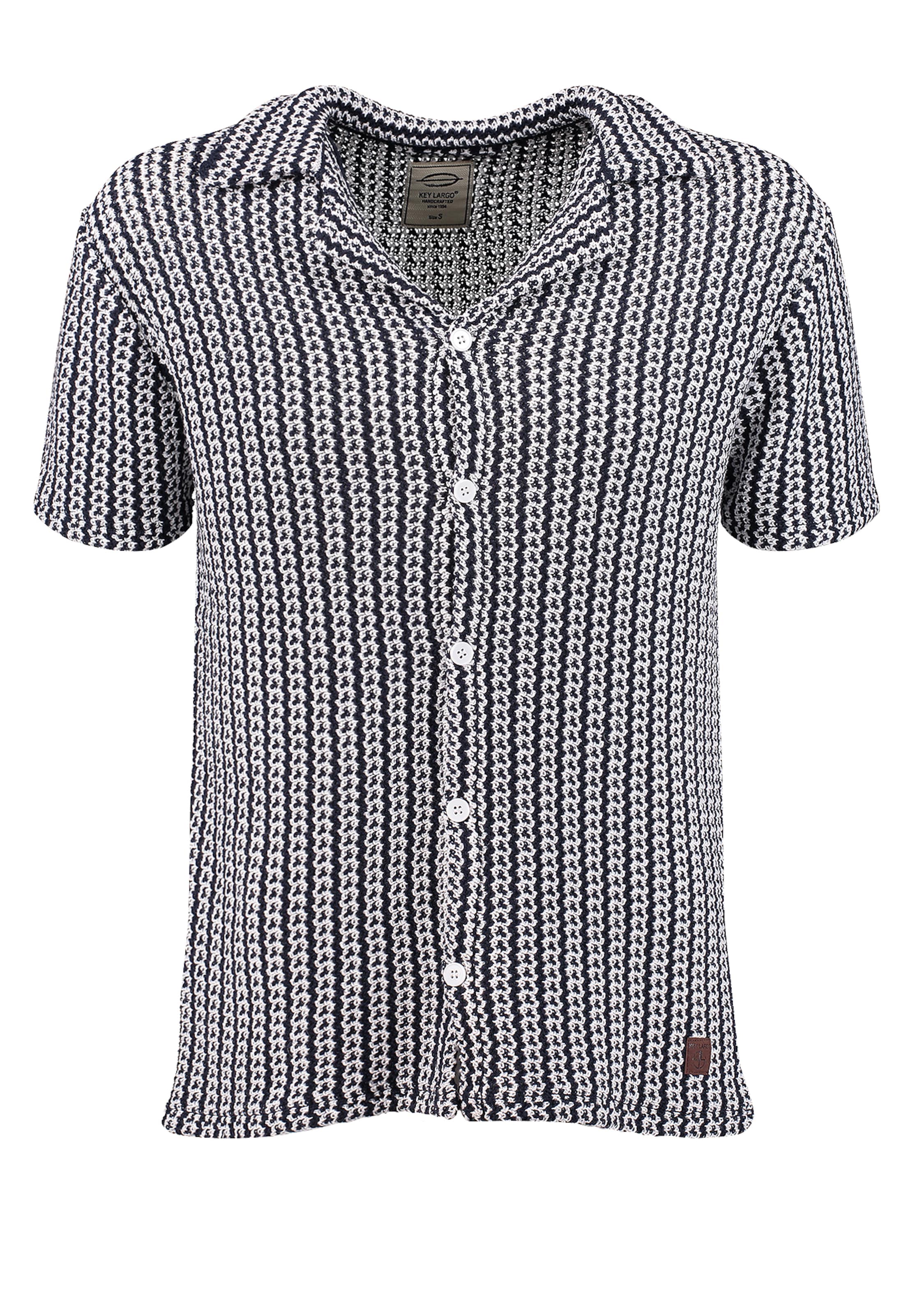 Key Largo Regular fit Srajca 'Bornholm' | modra barva: sprednja stran