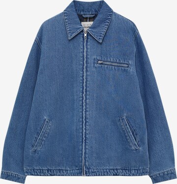 Pull&Bear Between-Season Jacket in Blue: front