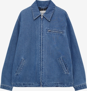 Pull&Bear Between-Season Jacket in Blue: front