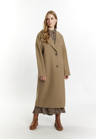 DreiMaster Vintage Between-seasons coat in Beige: front