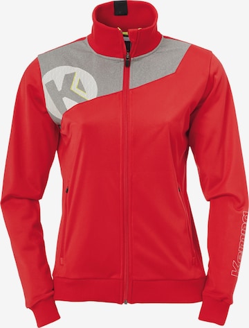 KEMPA Sportsweatjacke in Rot: Vorderseite