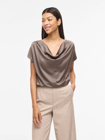 VILA - Top 'VIEllette' en marrón: frente