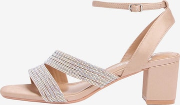 Sandales Lipsy en beige : devant