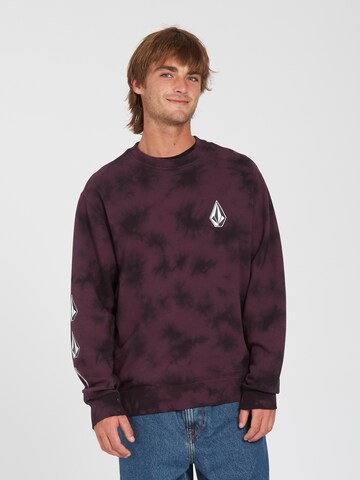 Volcom Sweatshirt 'ICONIC STONE' in Purple: front