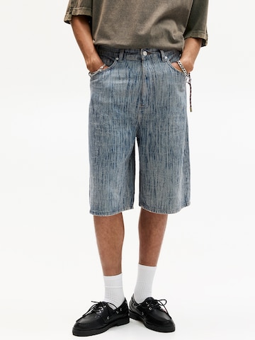 Pull&BearBaggy Traperice - plava boja: prednji dio