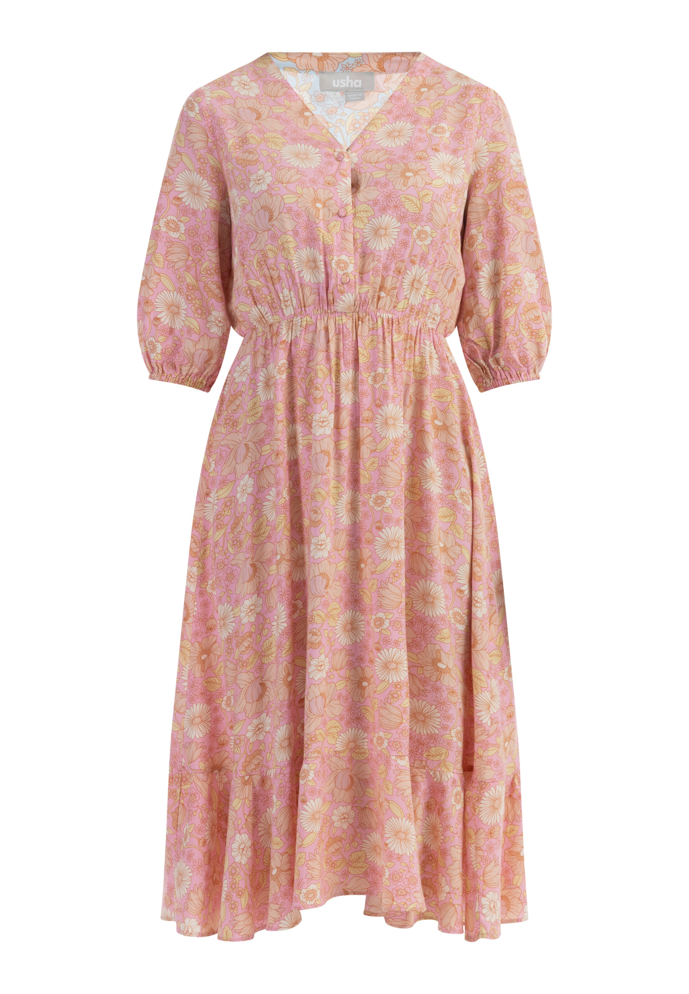 Usha Sukienka w kolorze różowy: przód