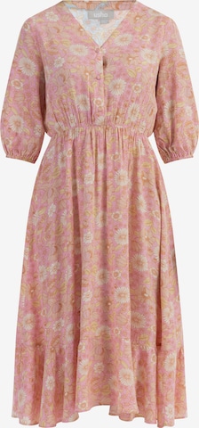 Robe Usha en rose : devant