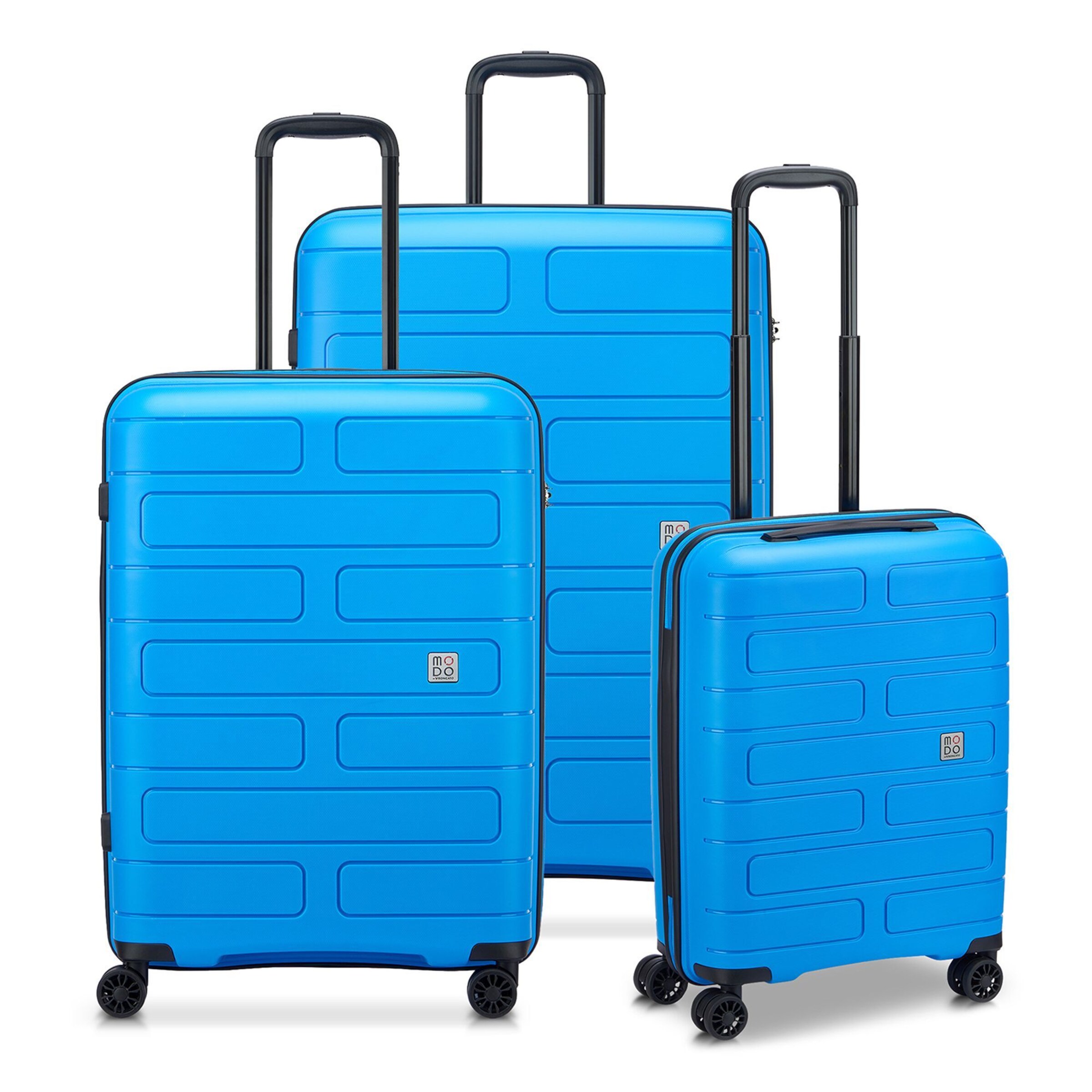 MODO by Roncato Suitcase Set 'Supernova 2.0' in Blue: front