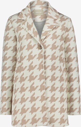 Amber & June Between-Seasons Coat in Beige: front