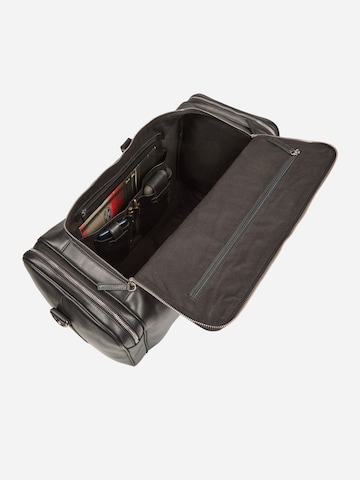 NEGOTIA Leather Weekendtas 'Marent' in Zwart