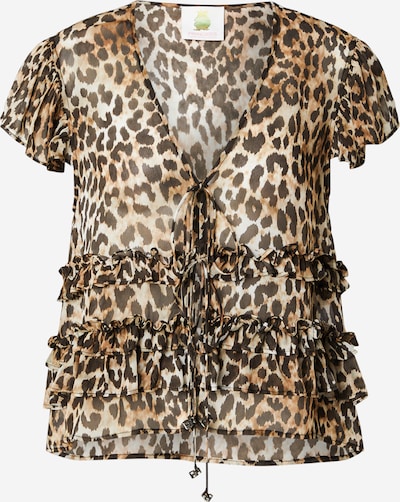 PRINCESS GOES HOLLYWOOD Bluse in XS in beige / camel / braun, Produktansicht