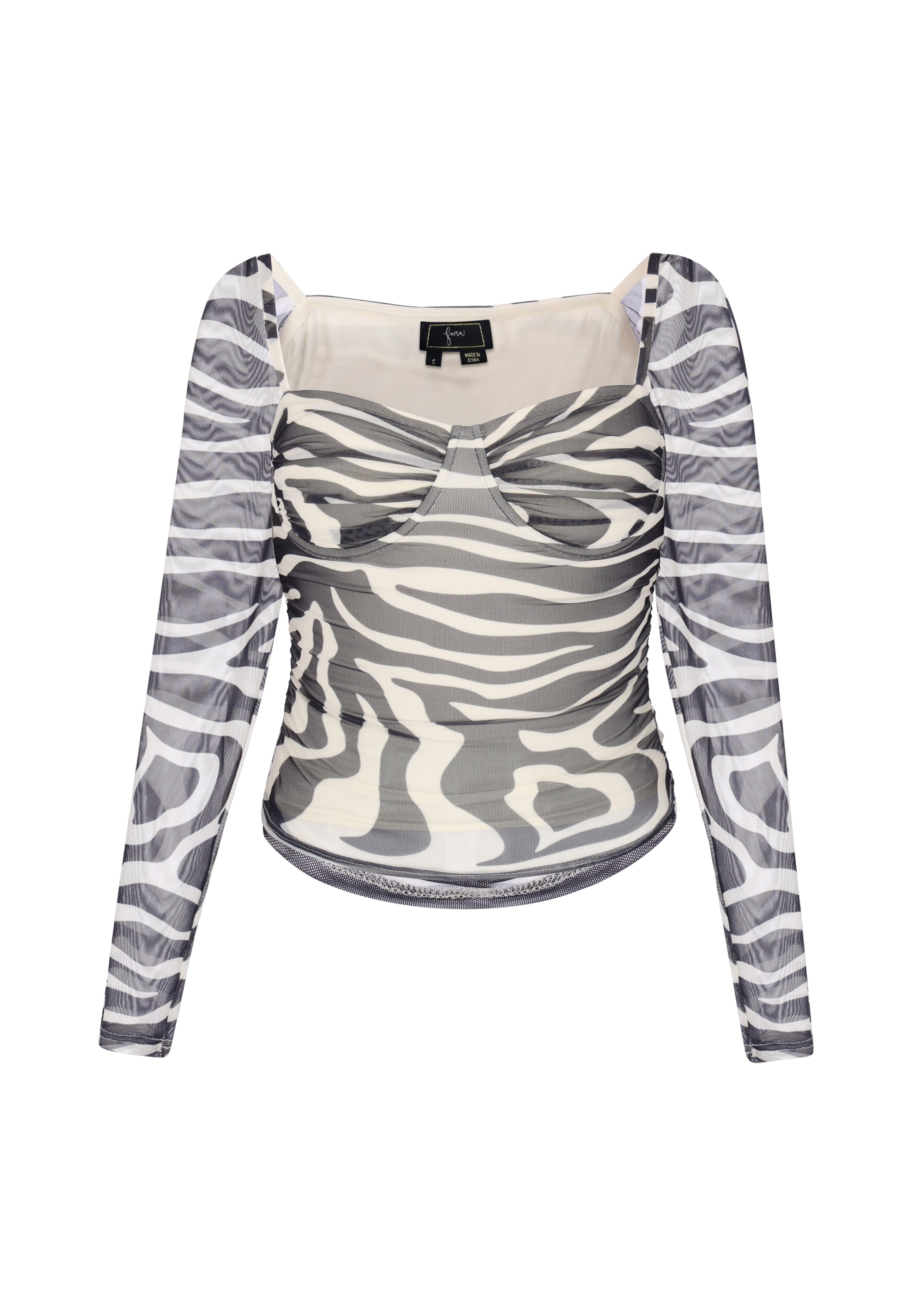 faina Blouse in Black: front