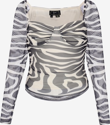 faina - Blusa en negro: frente