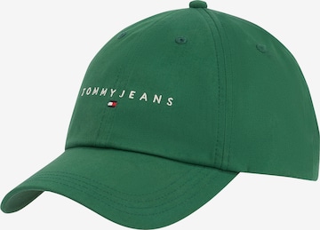Tommy Jeans Кепка 'HERITAGE' в Зеленый: спереди