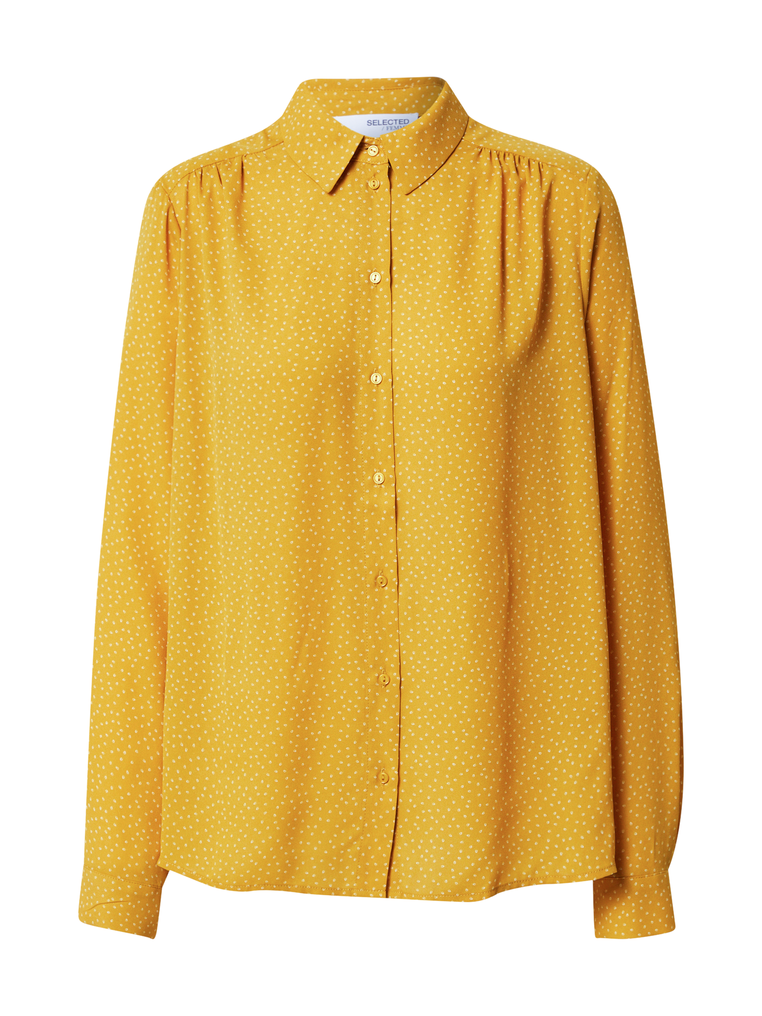 PROMO Taglie comode SELECTED FEMME Camicia da donna Dynella in Giallo PROMO Taglie comode SELECTED FEMME Camicia da donna Dynella in Giallo